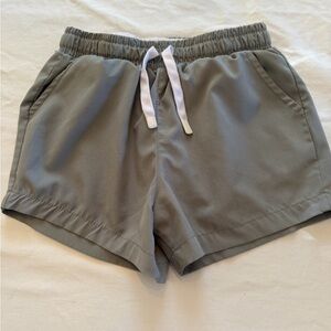 Kids Gray Casual Shorts with Elastic Waistband
